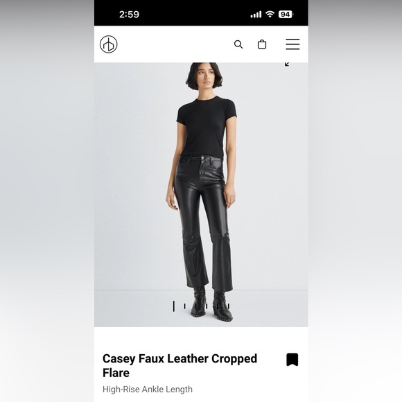 Rag and Bone Casey High Rise Ankle Flare - Picture 1 of 9